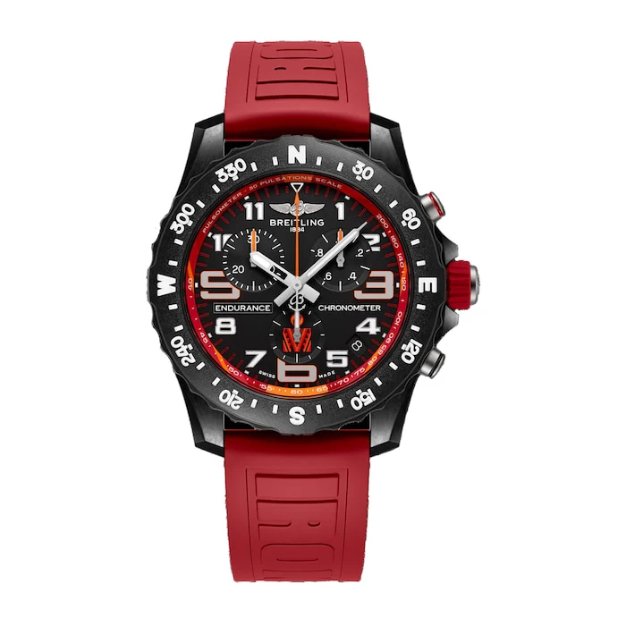 Breitling Endurance Pro IRONMAN® 2024 44mm Unisex Watch Red Rubber Luxury Watch Swiss Made X823107C1M1S1