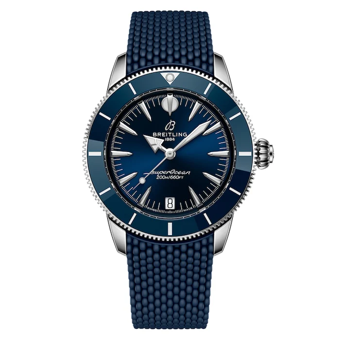 Breitling Heritage Automatic 36mm Men’s Watch with Blue Material Dial, Stainless Steel Case, 200m Water Resistant / A10390161C1S1