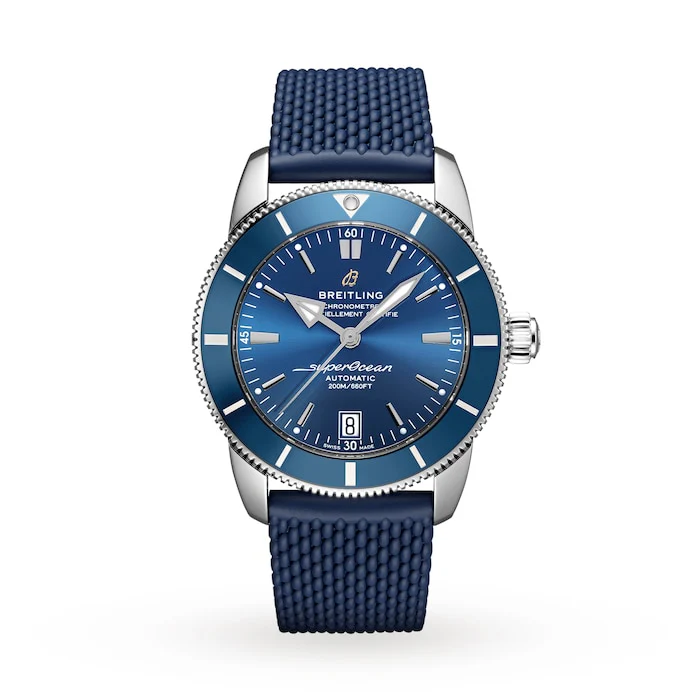 Breitling Heritage Automatic 42mm Men’s Watch with Blue Material Dial, Stainless Steel Case, 200m Water Resistant / AB2010161C1S1