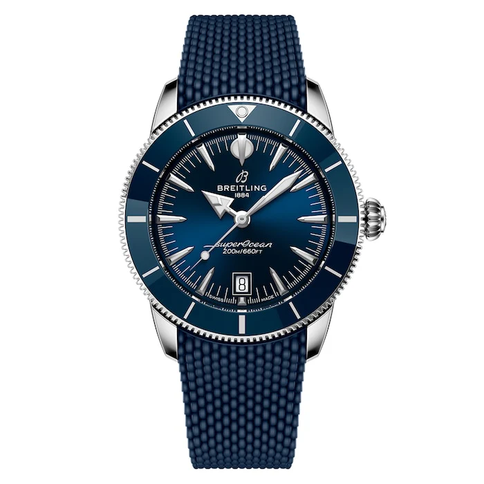 Breitling Heritage Automatic 42mm Men’s Watch with Blue Material Dial, Stainless Steel Case, 200m Water Resistant / AB3111161C1S1
