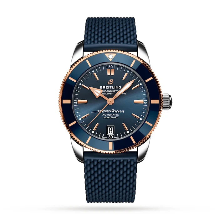 Breitling Heritage Automatic 42mm Men’s Watch with Blue Material Dial, Stainless Steel Case, 200m Water Resistant / UB2010161C1S1