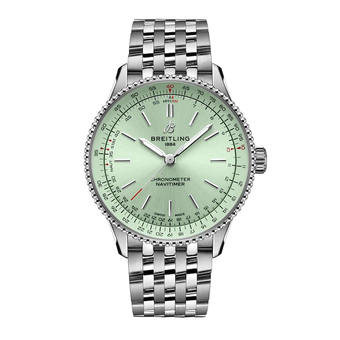 Breitling Navitimer 36mm Ladies Watch Green Luxury Watch Swiss Made High Precision Movement A17327361L1A1