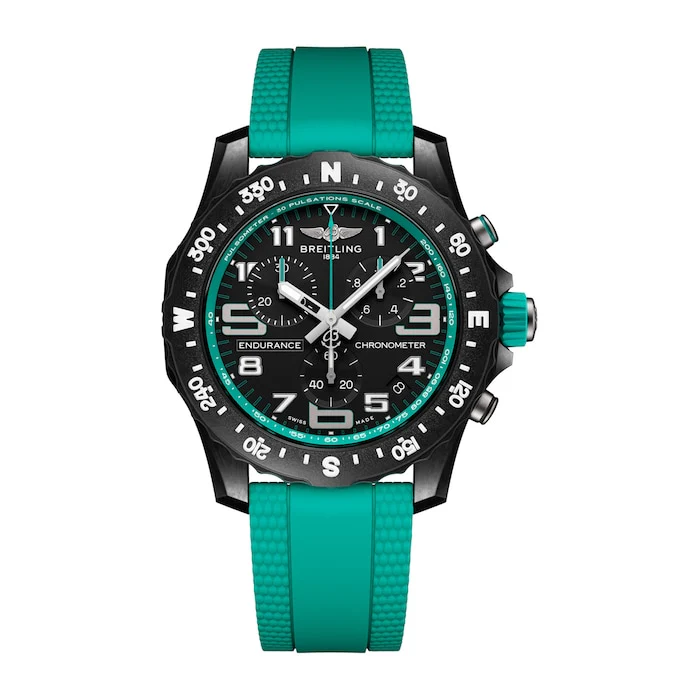 Breitling Quartz 44mm Men’s Watch with Black Material Dial, Stainless Steel Case, 100m Water Resistant / X823101L1B1S1