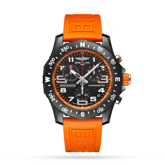 Breitling Quartz 44mm Men’s Watch with Black Material Dial, Stainless Steel Case, 100m Water Resistant / X82310A51B1S1