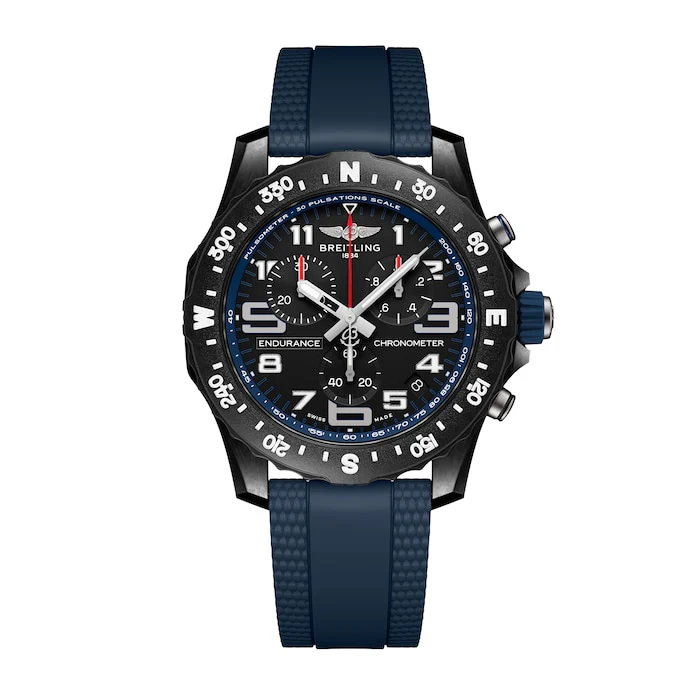 Breitling Quartz 44mm Men’s Watch with Black Material Dial, Stainless Steel Case, 100m Water Resistant / X82310D51B1S2