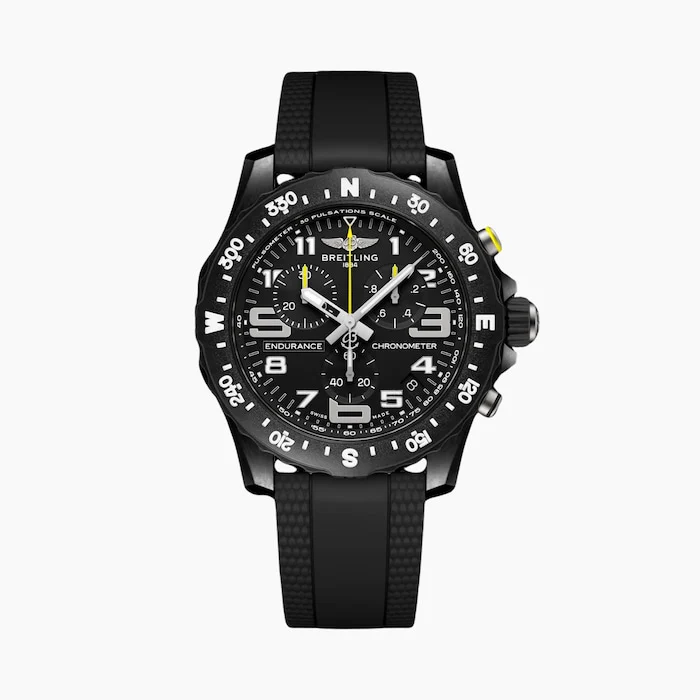 Breitling Quartz 44mm Men’s Watch with Black Material Dial, Stainless Steel Case, 100m Water Resistant / X82310E51B1S2