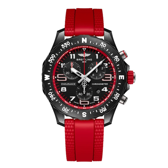 Breitling Quartz 44mm Men’s Watch with Black Material Dial, Stainless Steel Case, 100m Water Resistant / X83310D91B2S1