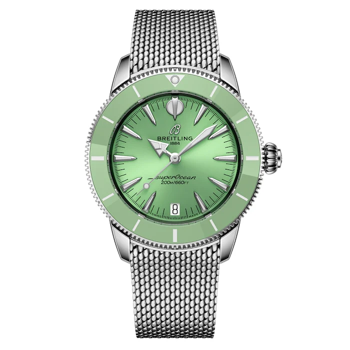 Breitling Superocean Heritage Automatic 36mm Unisex Watch Green Luxury Watch Swiss Made A10390361L1A1