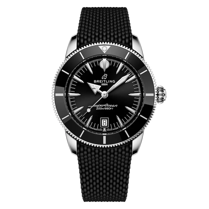 Breitling Superocean Heritage B31 Automatic 42mm Mens Luxury Watch Black Rubber AB3111241B1S1