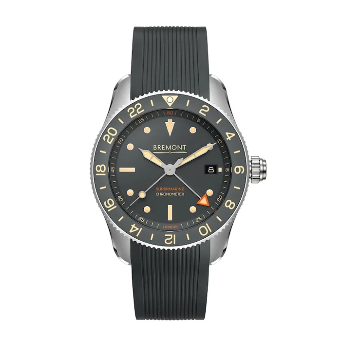 Bremont Supermarine S302 GMT Ocean Limited Edition 40mm Mens Luxury Watch Grey S302-GR-R-S