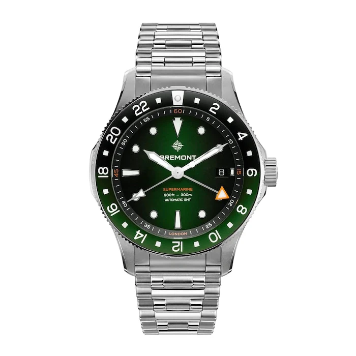 Bremont Watches Supermarine For Him Automatic SM40-GMT-SS-GNBK-B