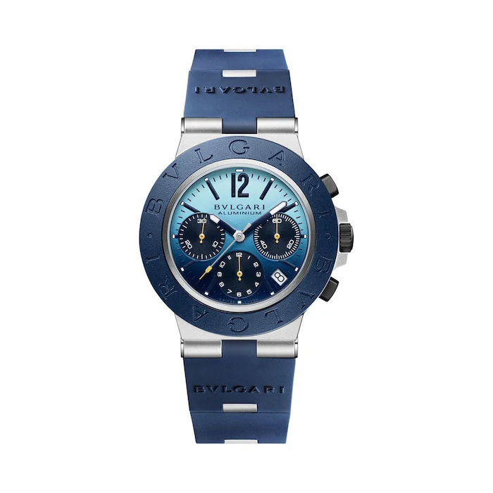 Bvlgari Automatic 40mm Men’s Watch with Blue Material Dial, Titanium Case, 100m Water Resistant / 103844