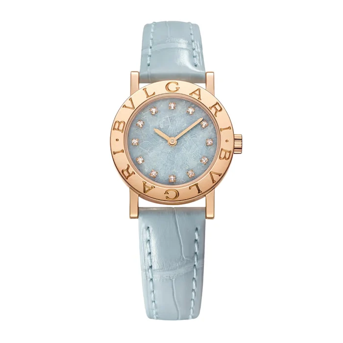 Bvlgari Bvlgari 26mm Ladies Watch Blue 18K Rose Gold Luxury Watch Swiss Made High Precision Movement 104191