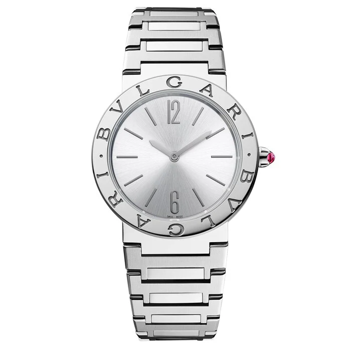 Bvlgari Bvlgari 33mm Grey Dial Ladies Watch - Stainless Steel Luxury Watch Swiss Made High Precision Movement 103575