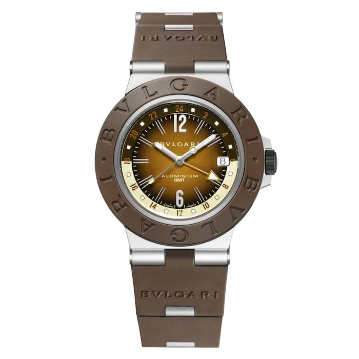 Bvlgari Heritage Automatic 40mm Men’s Watch with Brown Material Dial, Titanium Case, 100m Water Resistant / 104117