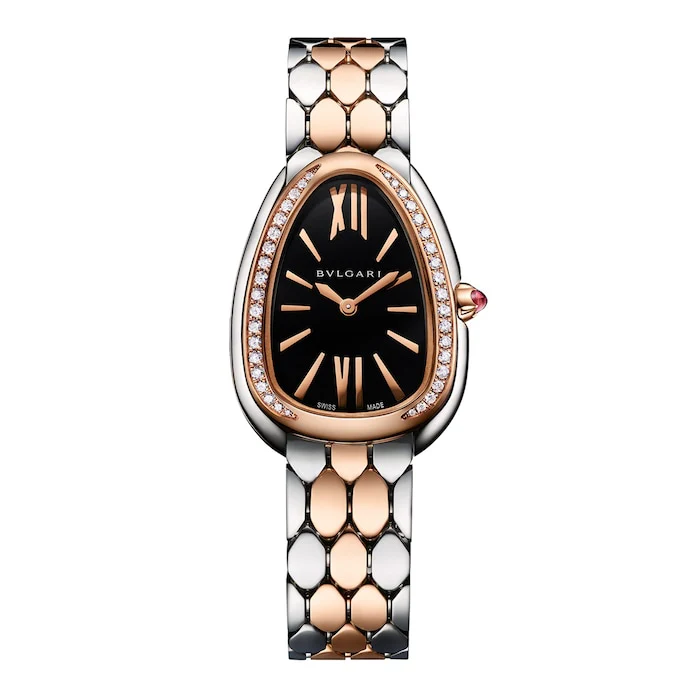 Bvlgari Serpenti Seduttori 33mm Ladies Watch Black Luxury Watch Swiss Made High Precision Movement 103951