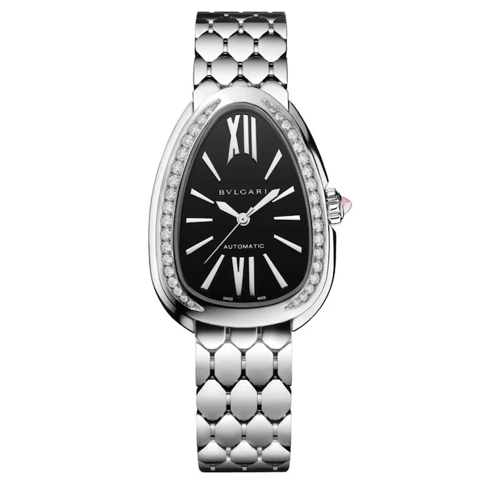 BVLGARI Serpenti Seduttori Automatic 34mm Ladies Watch Black Luxury Watch Swiss Made Automatic Movement 104062