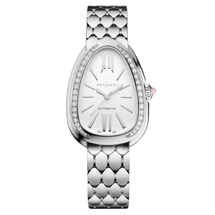 BVLGARI Serpenti Seduttori Automatic 34mm Ladies Watch White Luxury Watch Swiss Made Automatic Movement  104060
