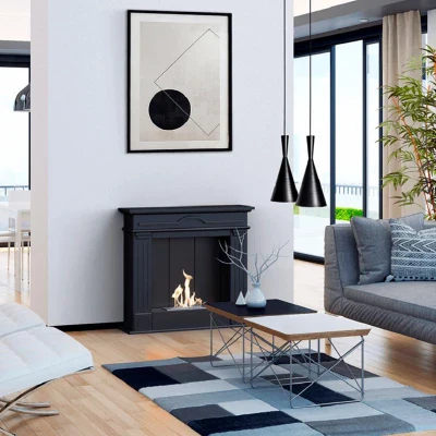 Cannock - Freestanding Bioethanol Fireplace Freestanding Bioethanol Fireplace, Ventless Ethanol Fireplace,