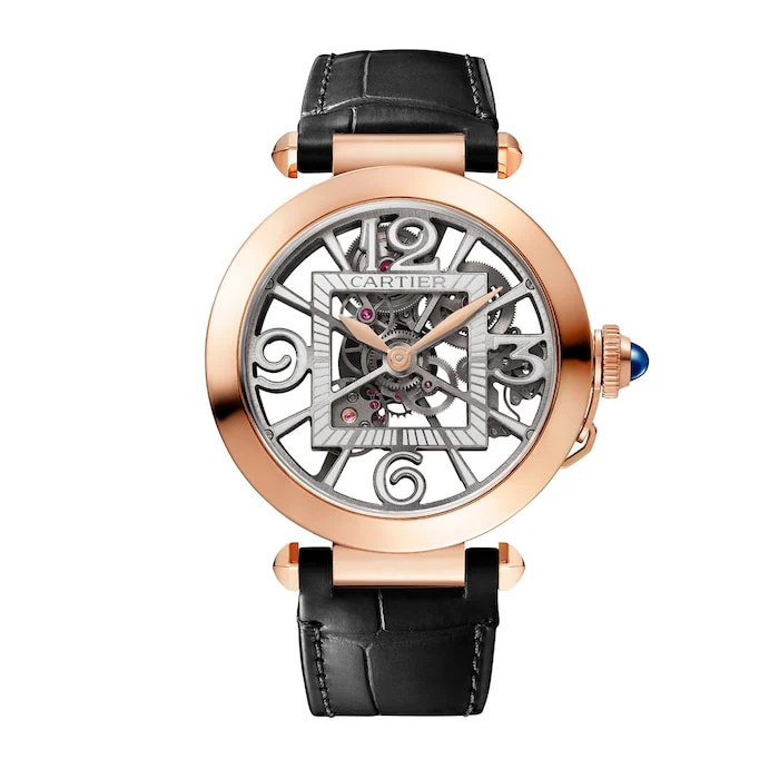 Cartier Automatic 41mm Men’s Watch with Silver Material Dial, Gold Case, 30m Water Resistant / WHPA0018