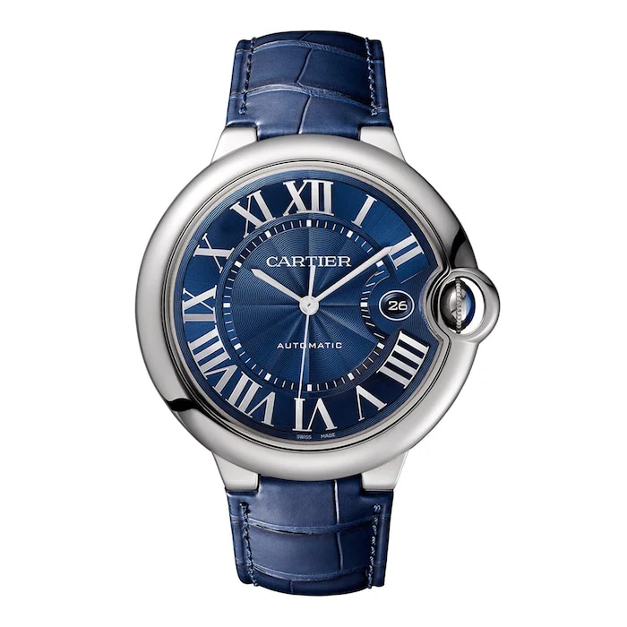 Cartier Automatic 42mm Men’s Watch with Blue Material Dial, 30m Water Resistant / WSBB0027