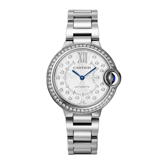 Cartier Ballon Bleu de Cartier watch, 33 mm, mechanical movement with automatic winding. Luxury Watch W4BB0035
