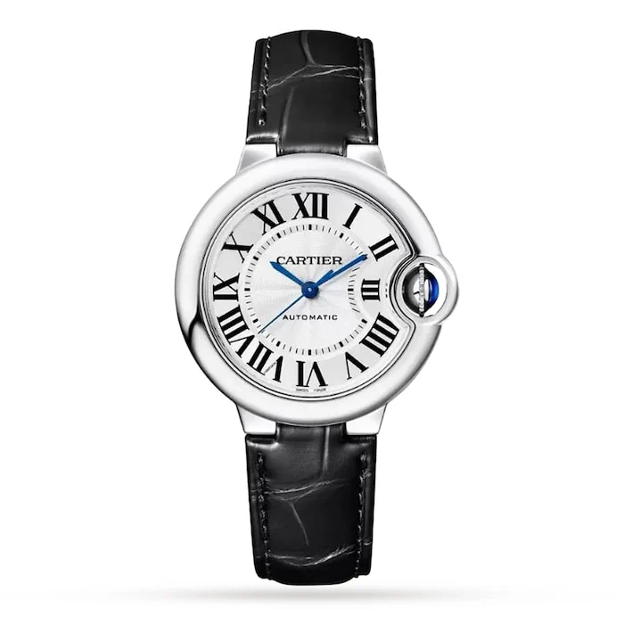Cartier Ballon Bleu De Cartier Watch, 33mm, Mechanical Movement With Automatic Winding, Steel WSBB0030
