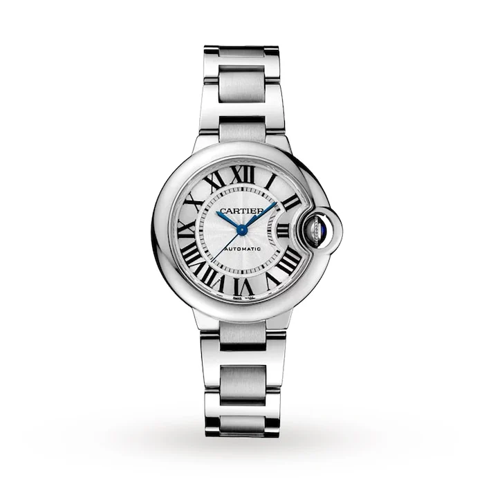 Cartier Ballon Bleu De Cartier Watch, 33mm, Mechanical Movement With Automatic Winding, Steel WSBB0044