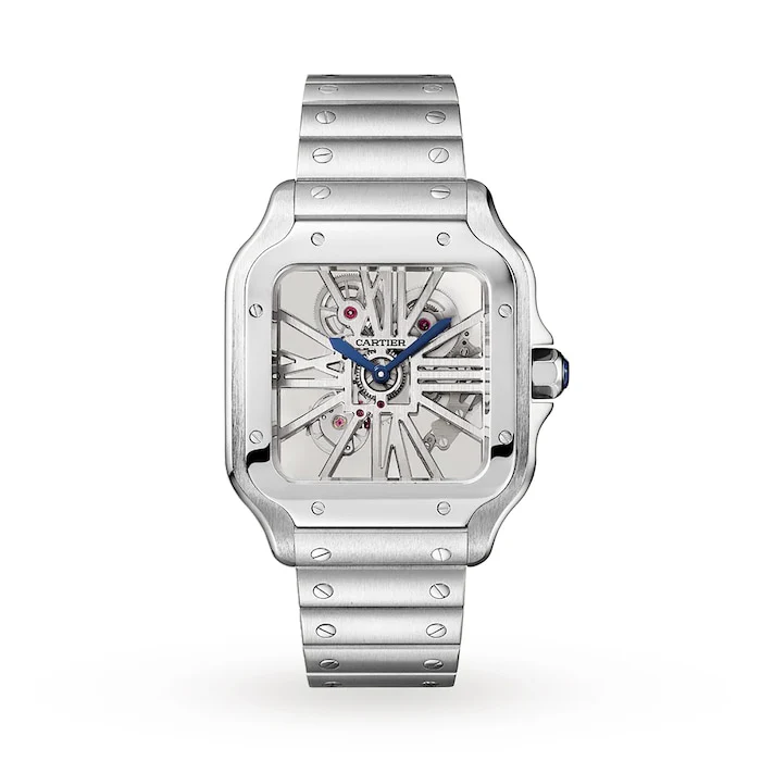 Cartier Mechanical 28mm Men’s Watch with Skeleton Material Dial, 100m Water Resistant / WHSA0015