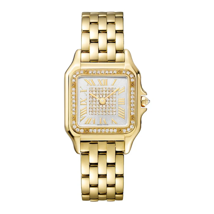 Cartier PanthÃ¨re De Cartier Watch, Medium Model, Quartz Movement, 18K Yellow Gold Luxury Watch  WJPN0043