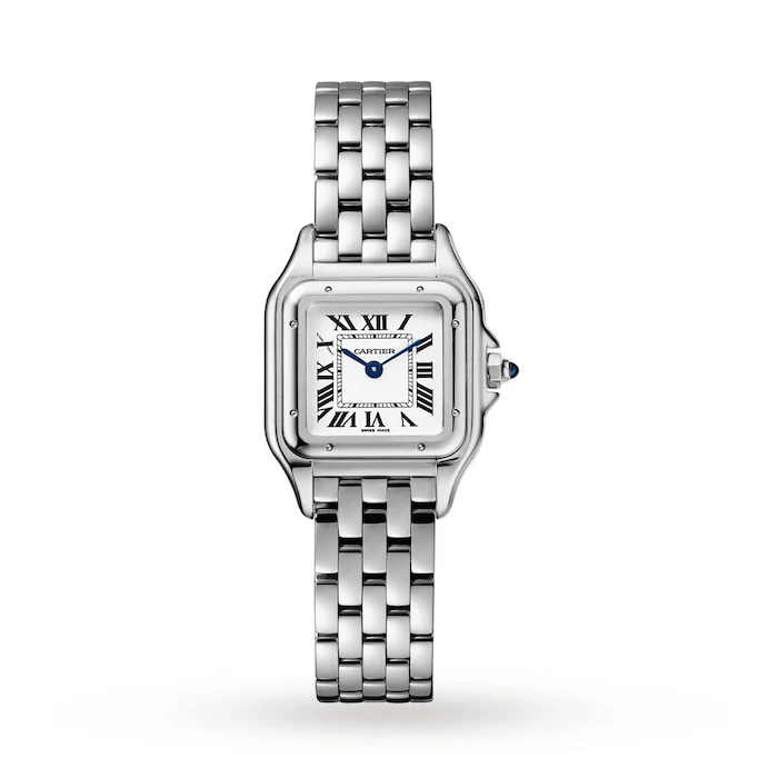 Cartier Panthère De Cartier Watch, Small Model, Quartz Movement, Steel Luxury Watch Swiss Made WSPN0013