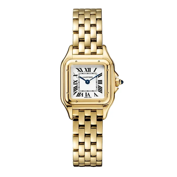 Cartier Panthère De Cartier Watch, Small Model, Quartz Movement, Yellow Gold Luxury Watch WGPN0047