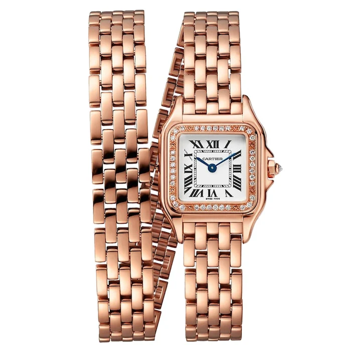 Cartier Panthere De Cartier Watch, Small Model, Quartz Movement, Rose Gold Luxury Watch Swiss Made WJPN0069