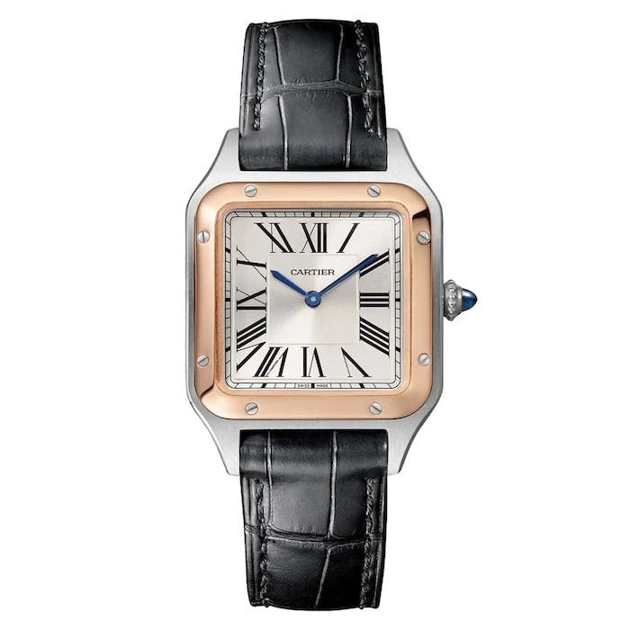 Cartier Santos-Dumont Watch, Small Model, High Autonomy Quartz Movement, Steel Case Luxury Watch W2SA0038