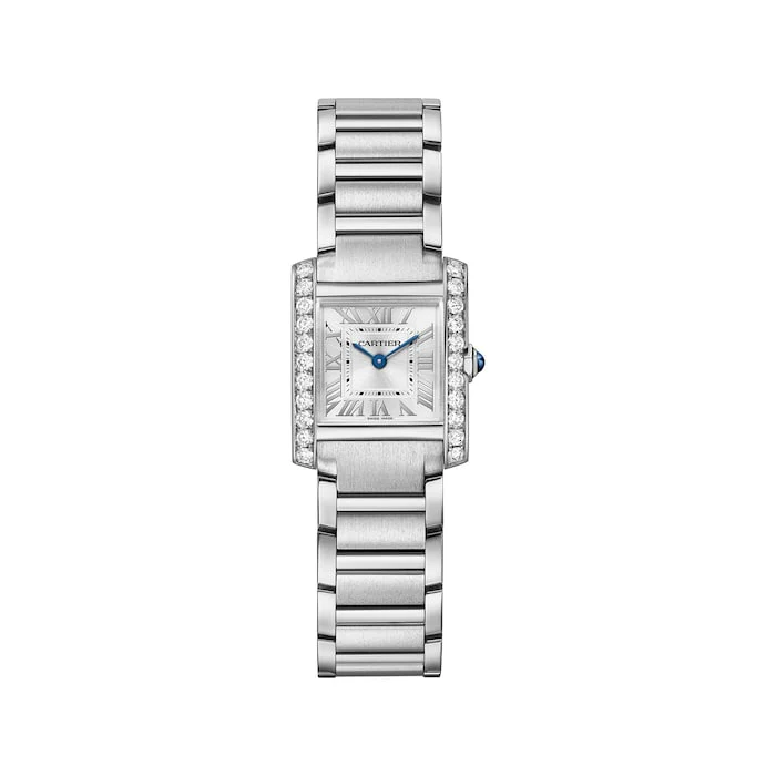 Cartier Tank Francaise watch, small model, quartz movement. Luxury Watch Swiss Made High Precision Movement  W4TA0020