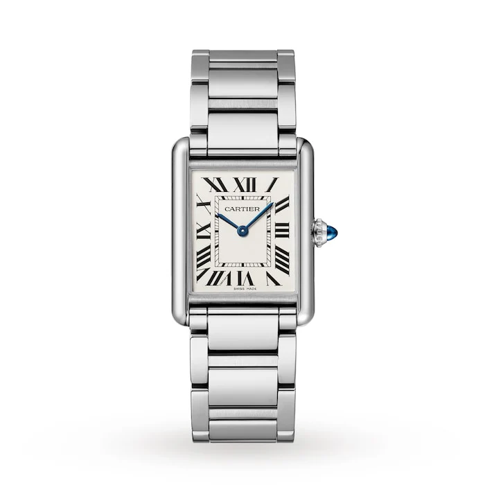 Cartier Tank Must Watch, Large Model, Quartz Movement, Steel Case Luxury Watch Swiss Made  WSTA0106
