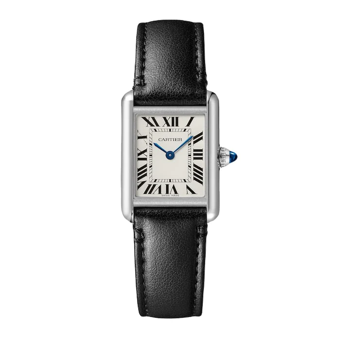 Cartier Tank Must Watch, Small Model, Photovoltaic Solarbeatâ„¢ Movement, Steel Case Luxury Watch WSTA0060
