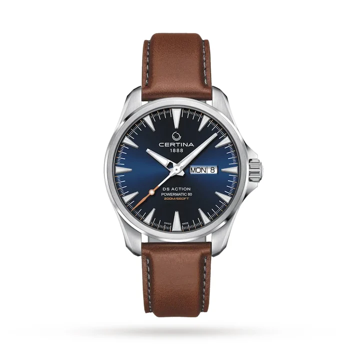 Certina Automatic 41mm Men’s Watch with Blue Material Dial, Stainless Steel Case, 200m Water Resistant / C0324301604100