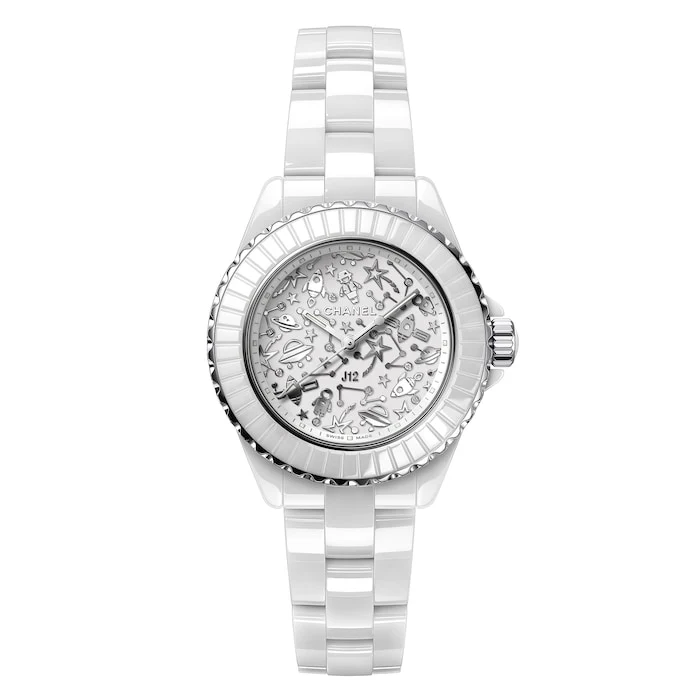 CHANEL J12 Cosmic White Ceramic 33mm White Dial Luxury Watch Luxury Watch Swiss Made High Precision Movement H7990