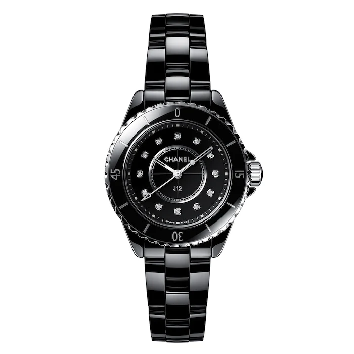 CHANEL J12 WATCH, 33 MM Luxury Watch Swiss Made High Precision Movement Sapphire Crystal Stainless Steel Case  H5701