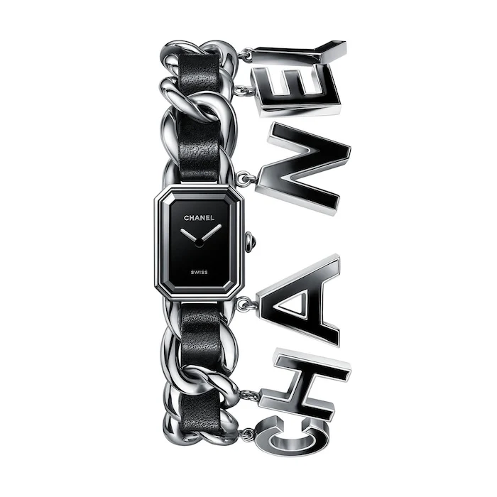 Chanel Quartz 20mm Men’s Watch with Black Material Dial, Stainless Steel Case & Bracelet, 30m Water Resistant / H7471