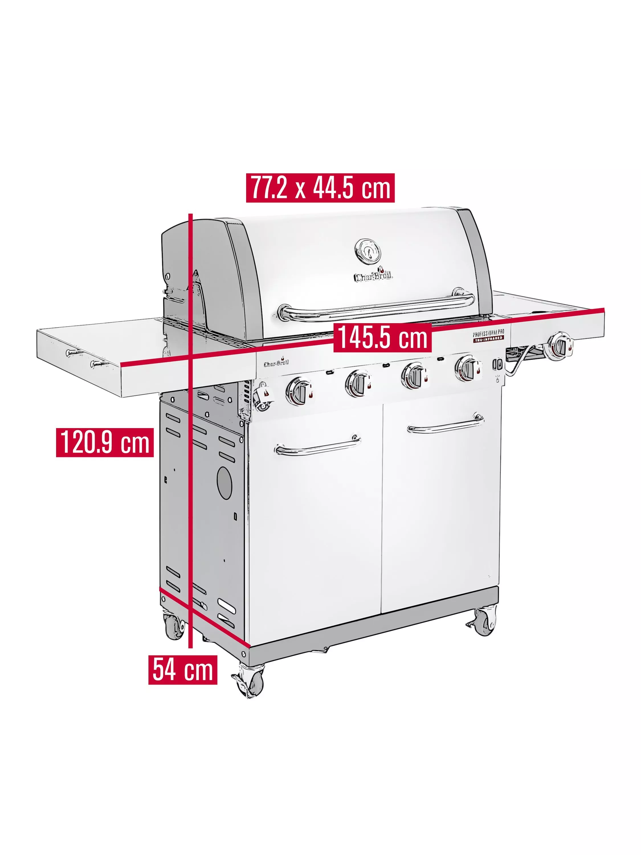 Char-Broil Professional PRO S4 4-Burner Gas BBQ - Image 9