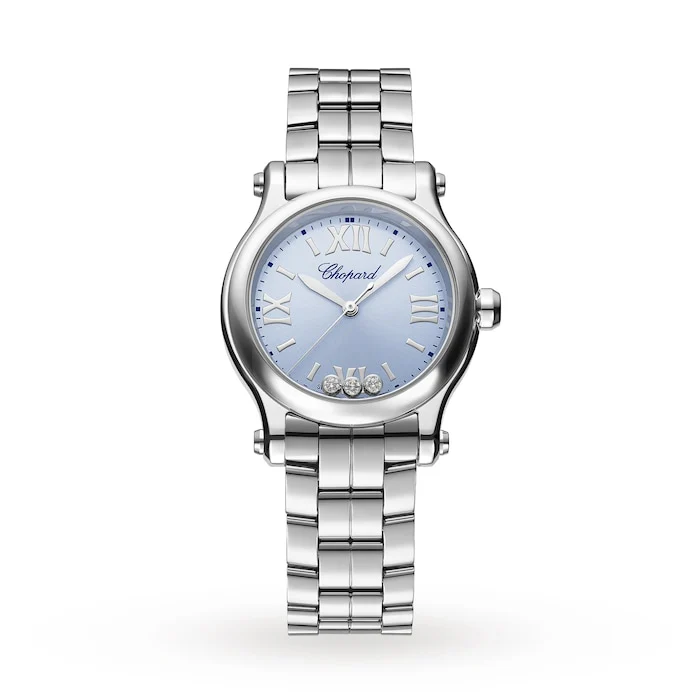 Chopard Happy Sport 30mm, Quartz, Stainless Steel, Diamonds Luxury Watch Luxury Watch Swiss Made 278590-3010