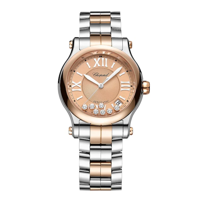 Chopard Happy Sport Automatic 36mm Ladies Watch Automatic, Ethical Rose Gold, Lucent Steelâ„¢, Diamonds 278559-6019