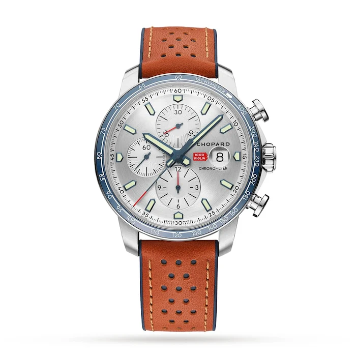 Chopard Heritage Automatic 44mm Men’s Watch with Silver Material Dial, Stainless Steel Case, 100m Water Resistant / 168571-3010