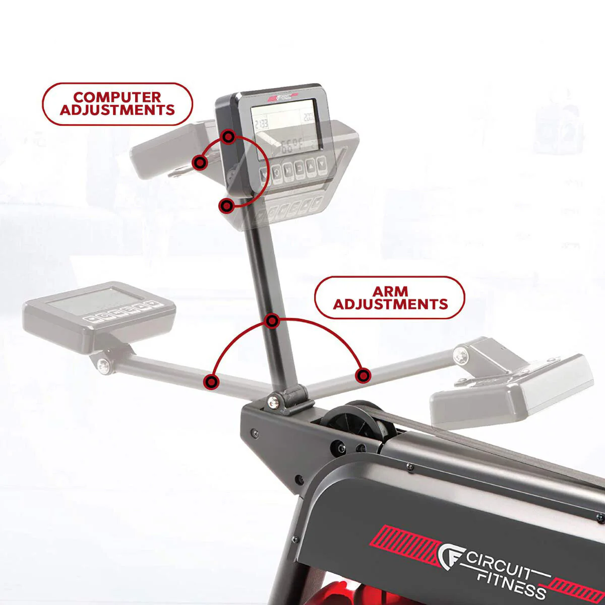 Circuit Fitness Water Rowing Machine - Image 5
