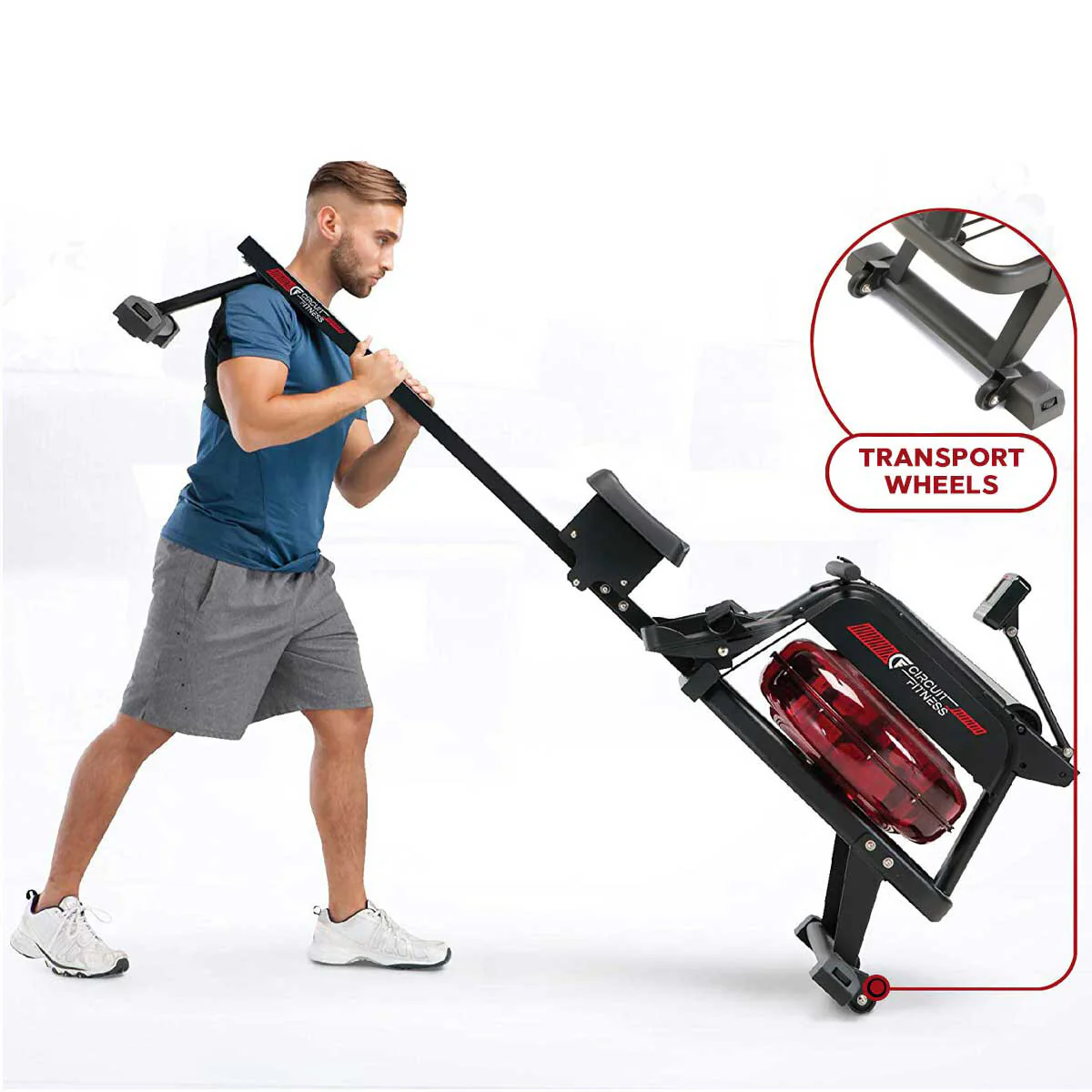 Circuit Fitness Water Rowing Machine - Image 7