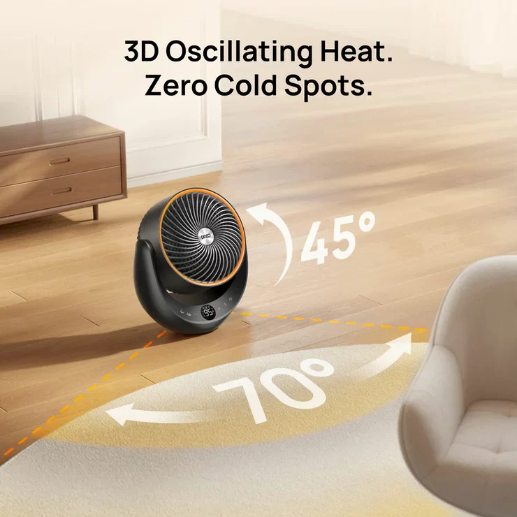 DREO Ceramic Whole Room Heater & Circulator 2000W, DR-HSH015 - Image 4