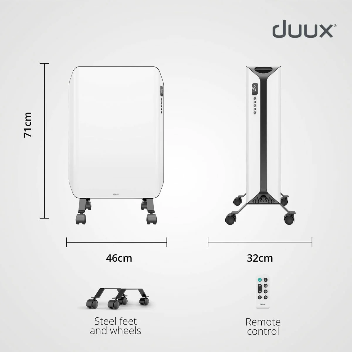 Duux Edge Oil Filled Radiator 2000W, DXOH20UK - Image 8