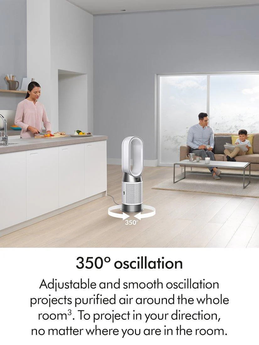 Dyson Hot+Cool HP1 Air Purifier, White/White - Image 10
